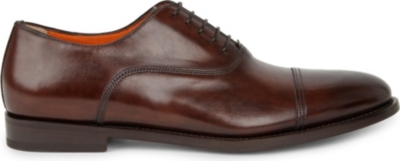 SANTONI - Leather Oxford shoes | Selfridges.com
