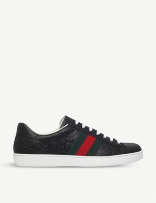 GUCCI - New Ace leather trainers 