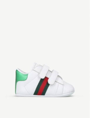 GUCCI: New Ace leather trainers 4 months-3 years