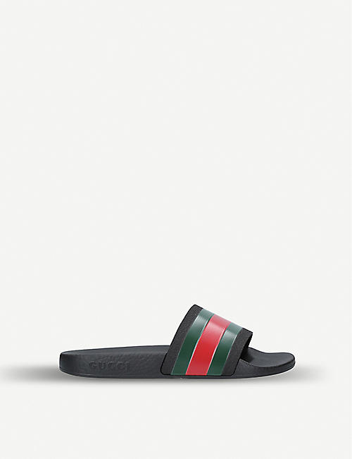 GUCCI: Pursuit rubber sliders 4-8 years