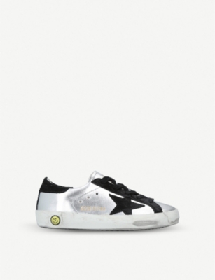 GOLDEN GOOSE: Superstar P2 metallic-leather trainers 6-9 years