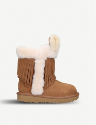 Ugg Kids' Brown Darlala Classic Ii Sheepskin Boots Eur 25 /7.5 Uk