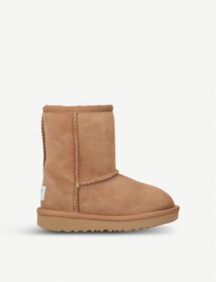 Shop Ugg Girls Brown Kids Classic Ii Sheepskin Boots