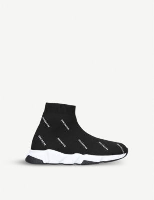 BALENCIAGA: Kids' Speed knit mid-top trainers