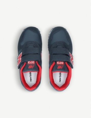 new balance navy & white 373 suede & mesh trainers
