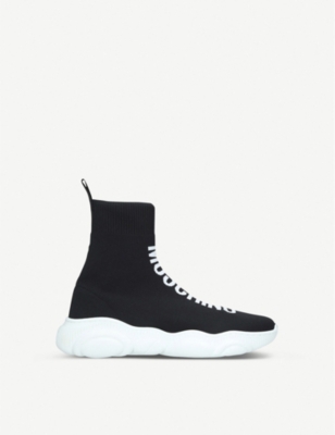 moschino knitted trainers