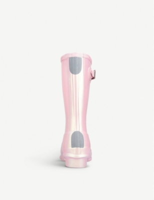 HUNTER: Original Nebula iridescent rubber wellies 7-10 years