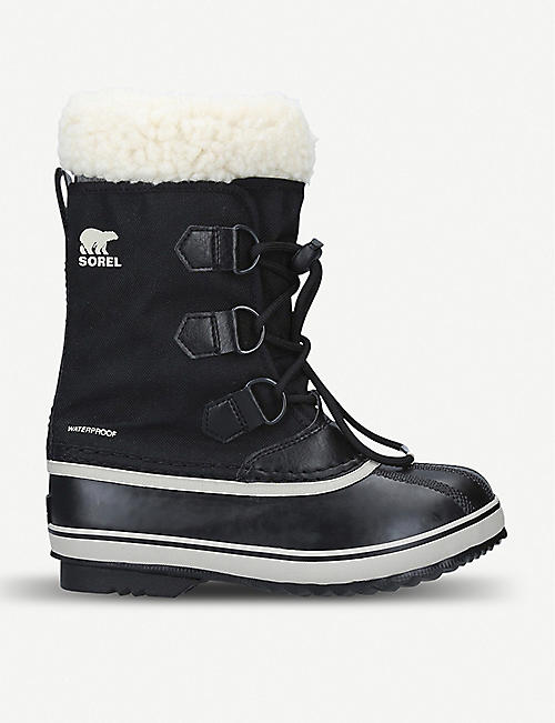 SOREL: Panelled leather and shell snow boots
