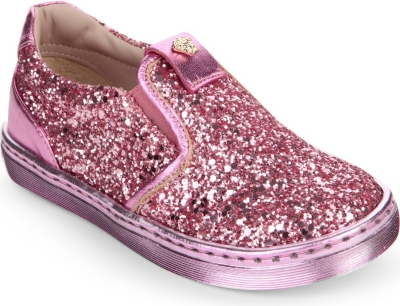 VERSACE   Glitter slip on shoes 2 4 years