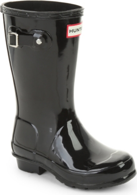 HUNTER: Original kids gloss wellington boots 7-10 years