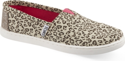TOMS Classics leopard print canvas shoes 612 years
