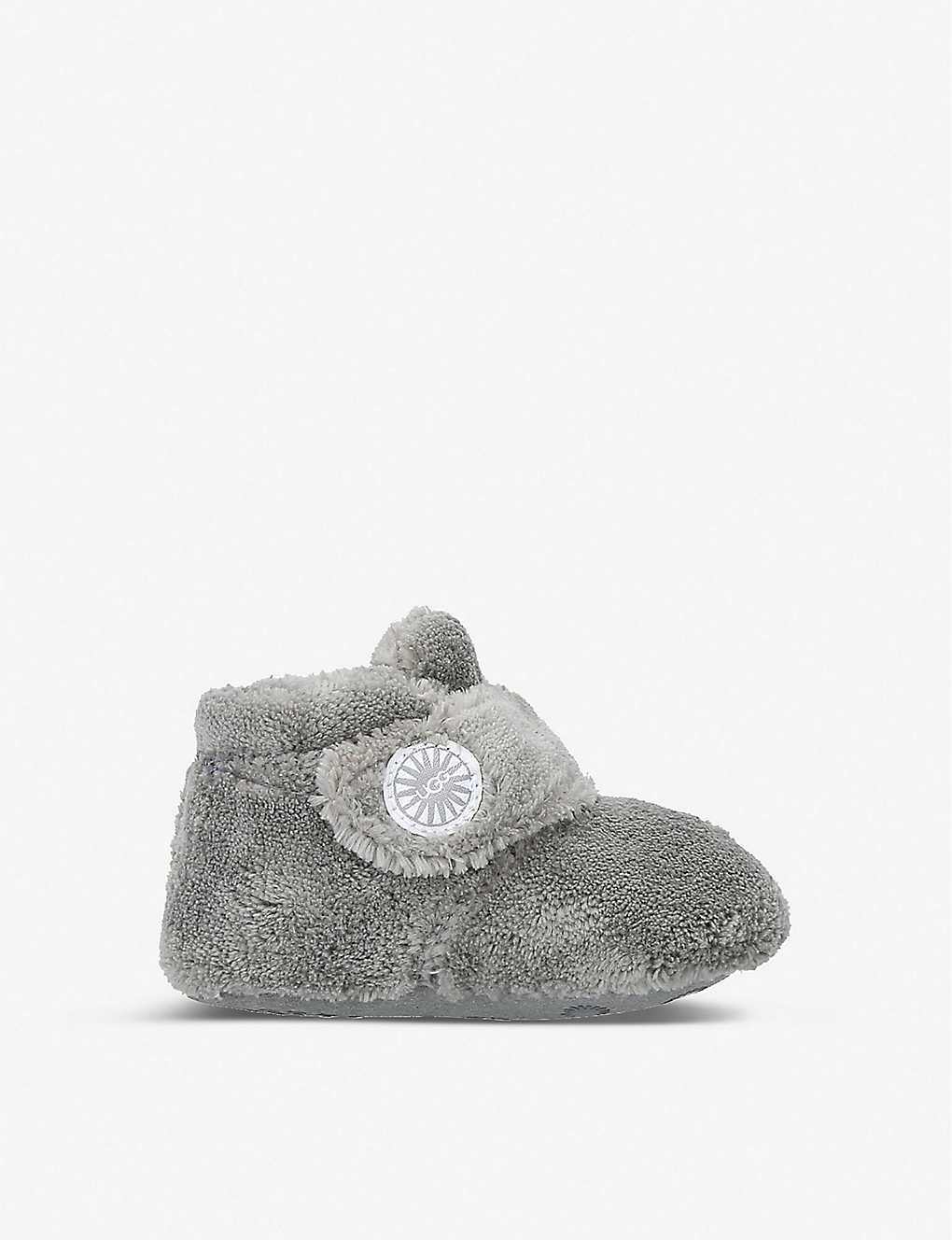 Shop Ugg Grey Bixbee Terry-cloth Slippers 6 Months - 1 Year