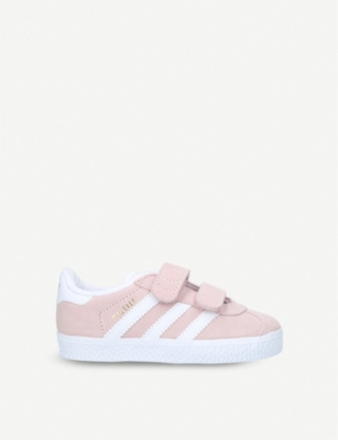 adidas pale pink gazelle suede trainers