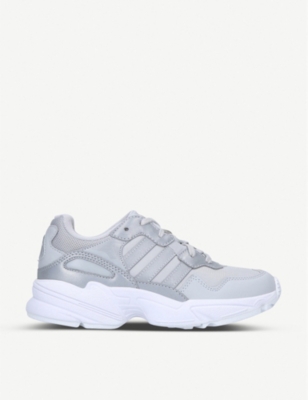 Adidas originals yung-96 mesh faux outlet suede nubuck and leather sneakers