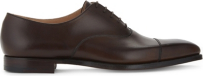 CROCKETT & JONES - Hallam leather Oxford shoes | Selfridges.com