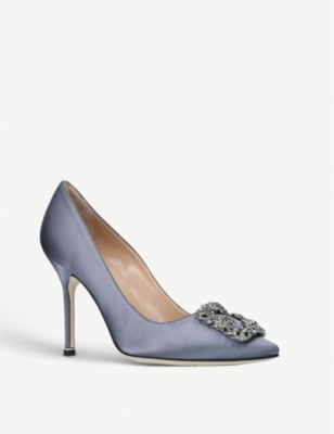 MANOLO BLAHNIK Hangisi 105 satin courts