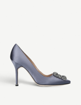 MANOLO BLAHNIK Hangisi 105 satin courts