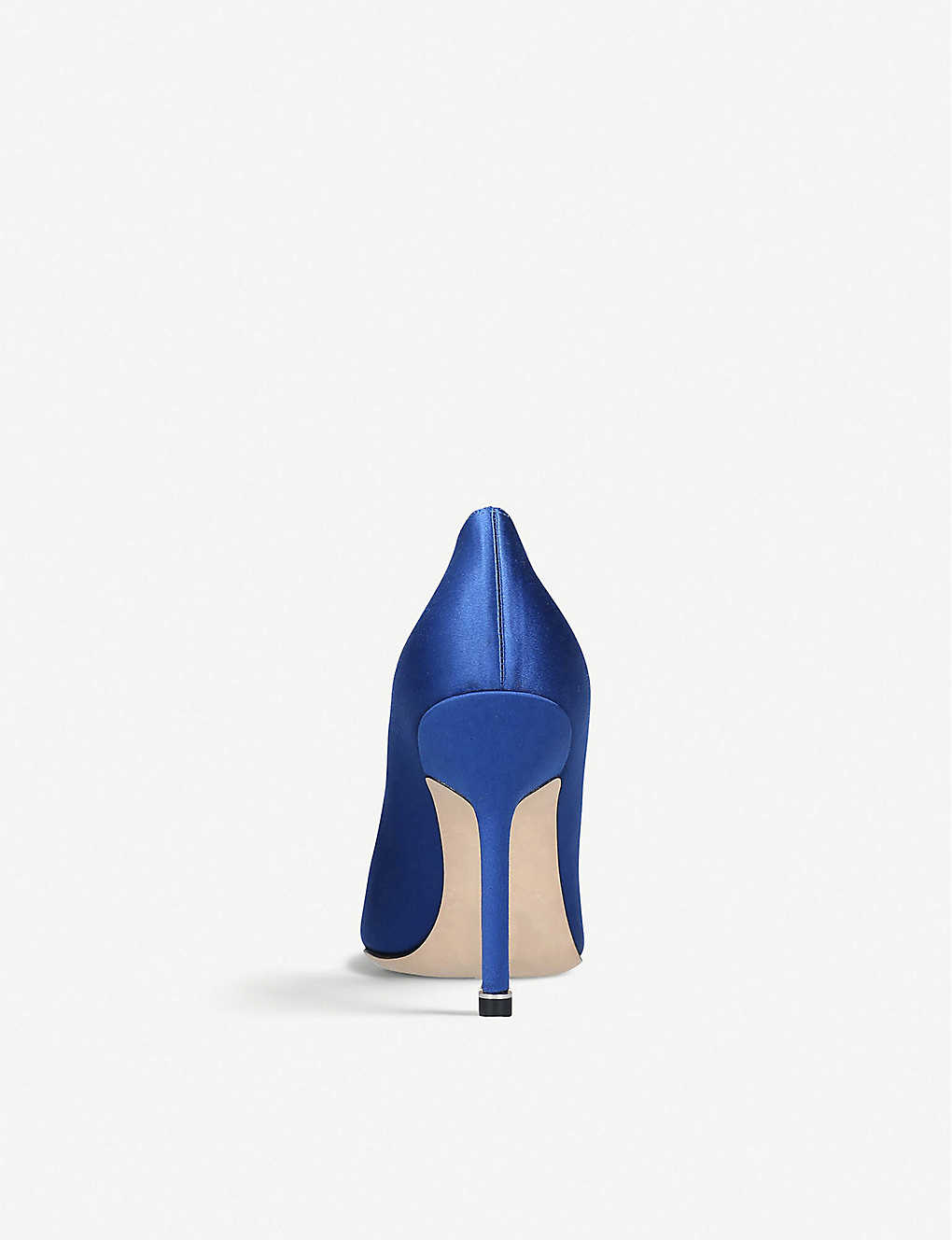 MANOLO BLAHNIK Hangisi 105 buckle-embellished satin courts