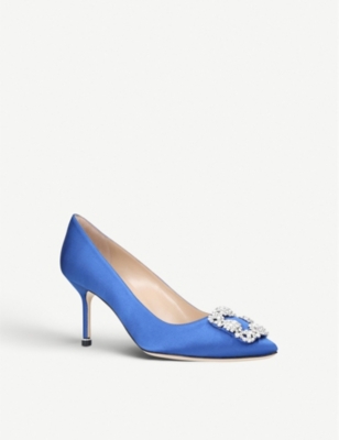 MANOLO BLAHNIK Hangisi 70 satin courts