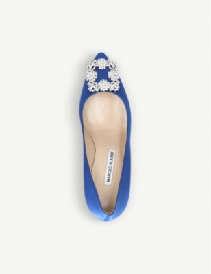 MANOLO BLAHNIK Hangisi 70 satin courts