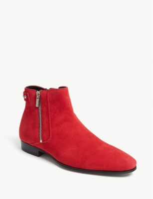 aldo red ankle boots