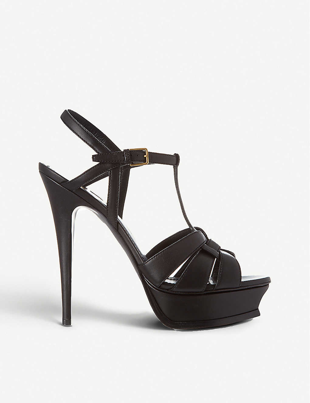 SAINT LAURENT - Classic tribute sandals in black leather | Selfridges.com