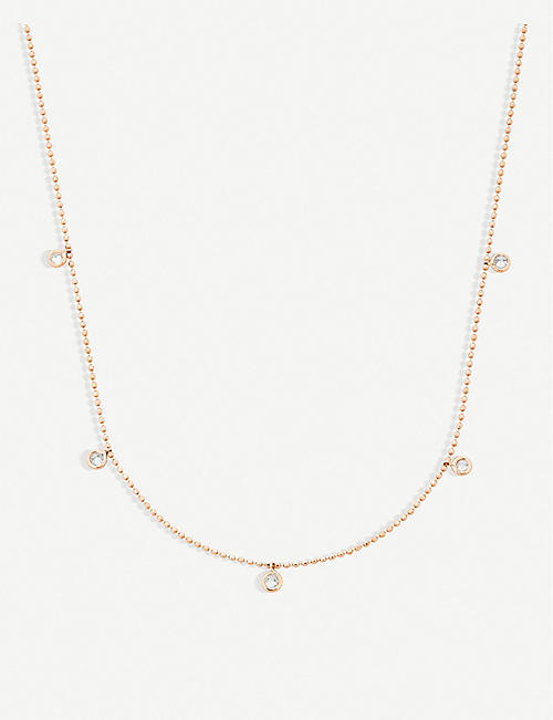 THE ALKEMISTRY: Kismet by Milka 14ct rose-gold and diamond necklace