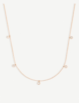 The Alkemistry Kismet By Milka 14ct Rose-gold And Diamond Necklace In Rose Gold
