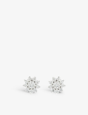 The Alkemistry Dana Rebecca Starburst 14ct White-gold And Diamond Stud Earrings In White Gold