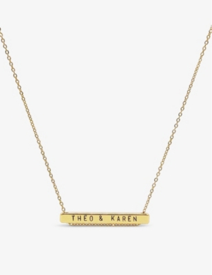 Personalised bar sale necklace selfridges