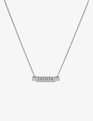 Personalised bar sale necklace selfridges