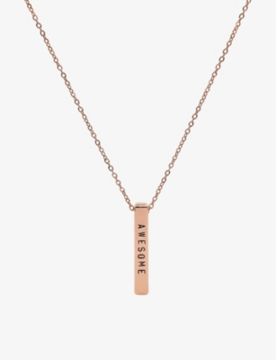 Personalised horizontal bar sales necklace selfridges