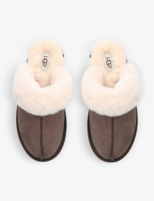 Shop Ugg Women's Dark Brown Scuffette Ii Slippers