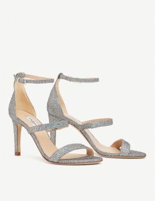 LK BENNETT NINA METALLIC SANDALS