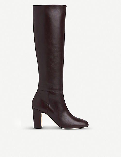 LK BENNETT: Kristen knee-high leather boots
