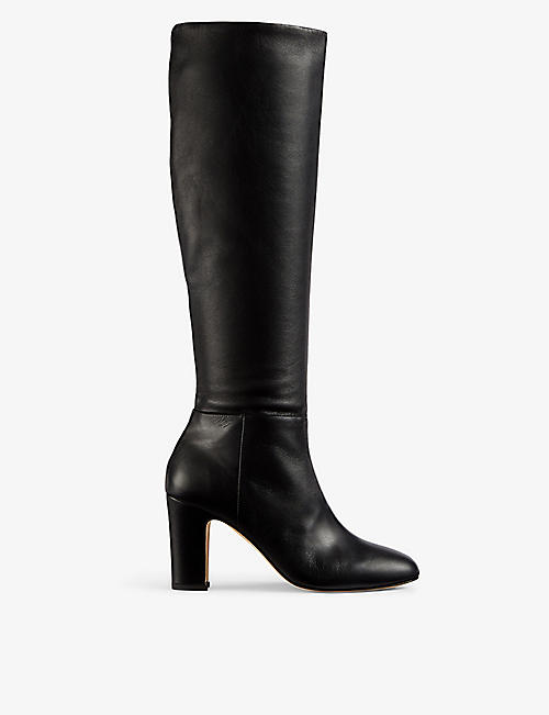 LK BENNETT: Kristen leather knee-high boots
