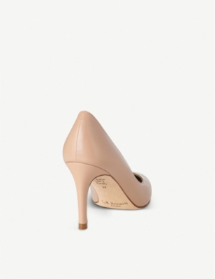 LK BENNETT: Floret pointed leather court shoes