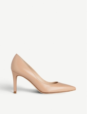 LK BENNETT: Floret pointed leather court shoes