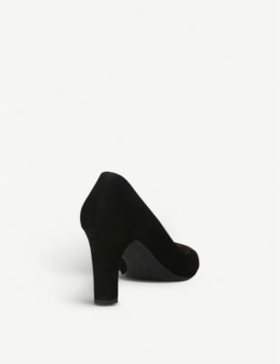 Lk Bennett Tess Suede Courts In Bla-black