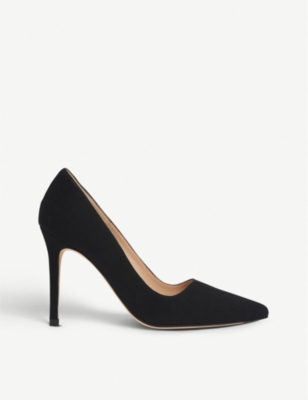black suede courts