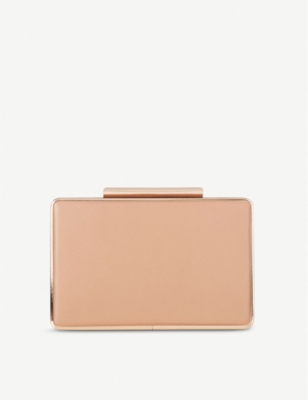 lk bennett gold clutch bag