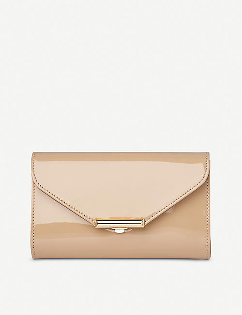 LK BENNETT: Lucy patent leather clutch