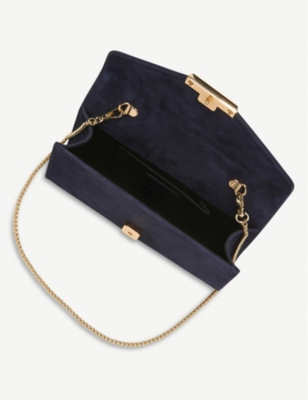LK BENNETT: Lucy suede clutch