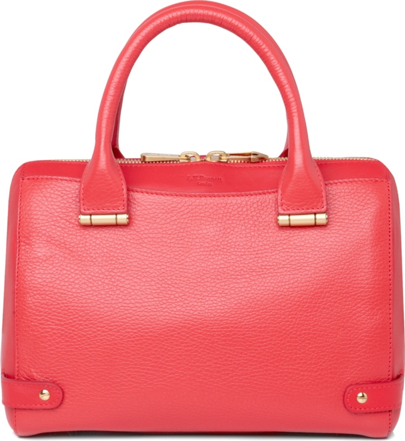 LK BENNETT   Rosie small leather bowling bag