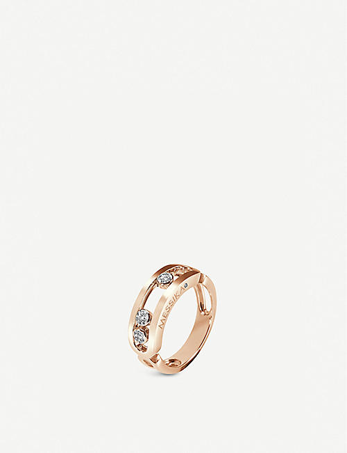 MESSIKA: Classic Move 18ct rose-gold and diamond ring