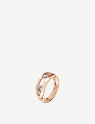 Messika Classic Move 18ct Rose Gold And Diamond Ring Selfridges Com