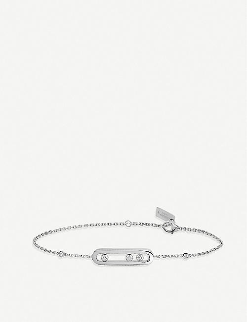 MESSIKA: Baby Move 18ct white-gold and diamond bracelet