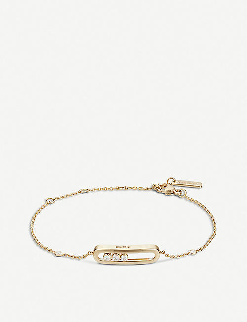MESSIKA: Baby Move 18ct gold and diamond bracelet