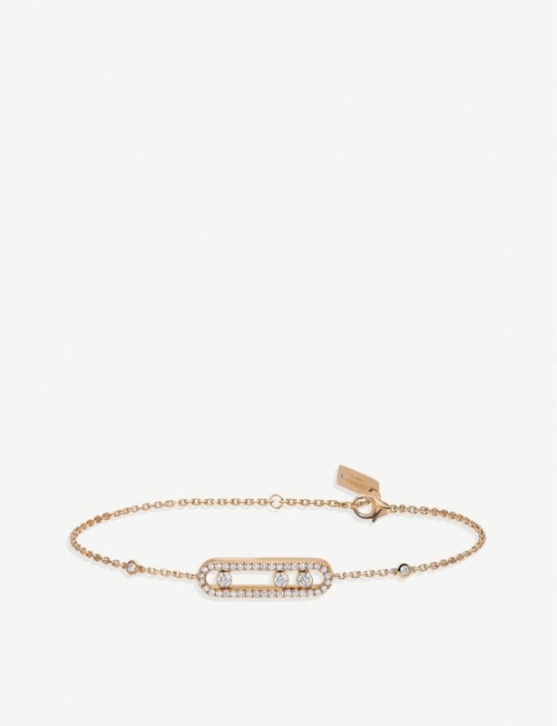 Baby Move 18ct rose-gold and pave diamond bracelet