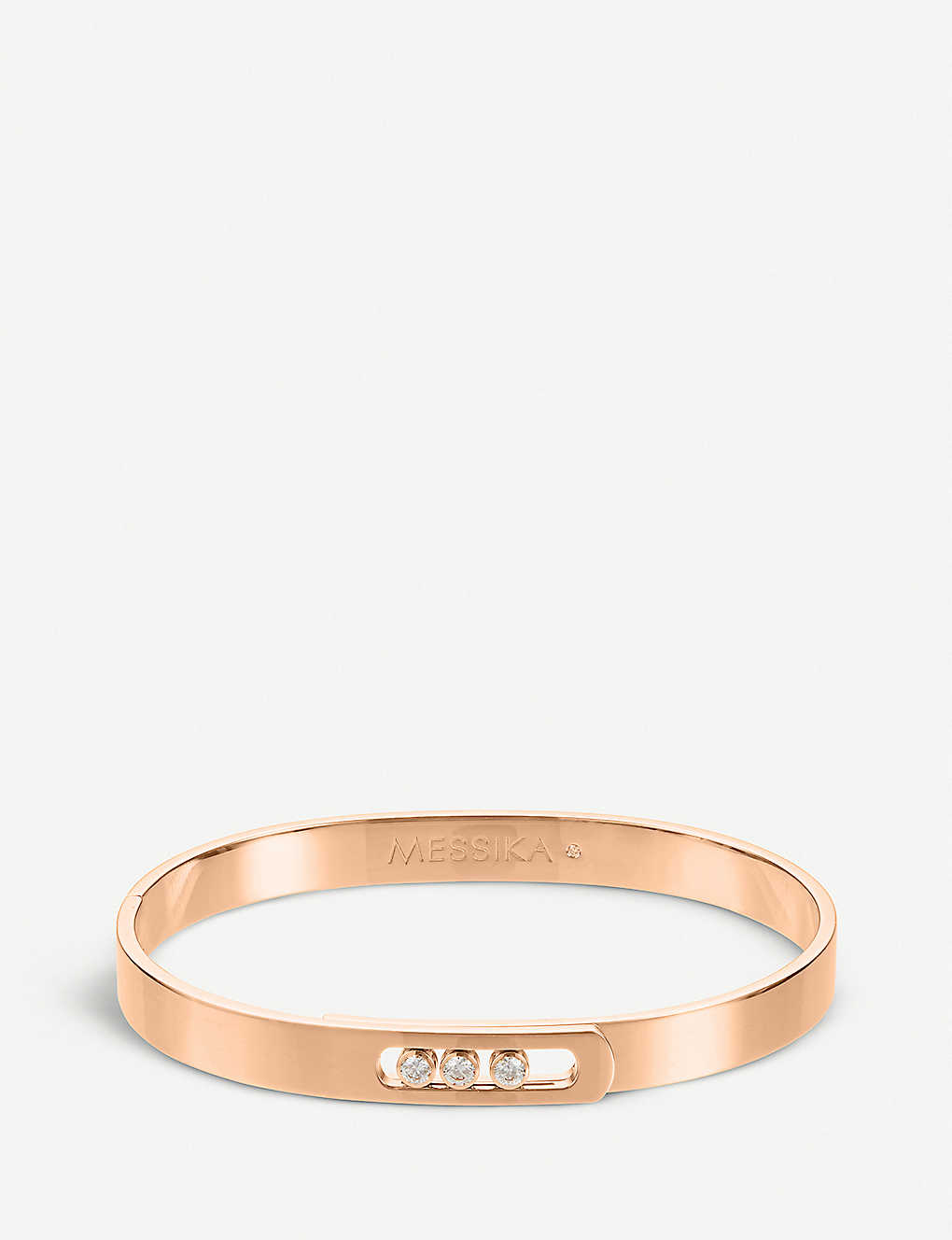 MESSIKA - Move Noa 18ct pink-gold and diamond bangle bracelet ...